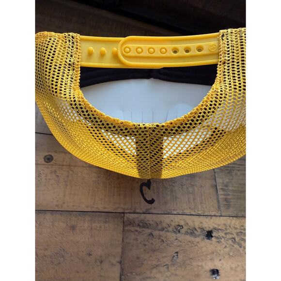 Los Angeles Dodgers Hat Cap Snap Back Mens One Size Yellow MLB Baseball Trucker - Picture 4 of 8